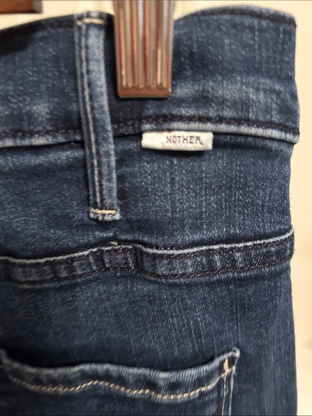 MOTHER The Hustler Ankle “Heirloom” Blue High-Rise Jeans - Picture 6 of 10